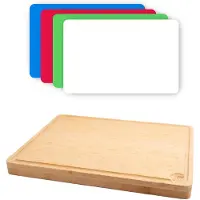 Point-Virgule - Snijplank - Met 4 inlegplaten - 40x30x4cm