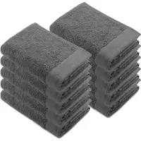 Walra Remade Handdoeken 50x100 cm - set van 10 - Zware kwaliteit 550 g/m2 - Antraciet