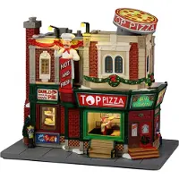 Lemax Top Pizza With 4.5V Adaptor Kerst