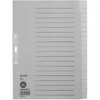 Leitz Blanco Tabbladen A4+ Grijs 20 tabs Karton 3 Gaten 60960085