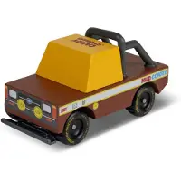 Candylab Toys Candycar Toons - Mud coyote brown - hout auto - 3+
