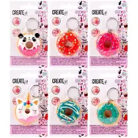 Create It! lippenbalsem donut sleutelhanger make-up speelgoed.