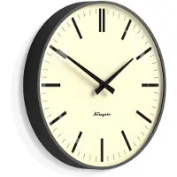 Newgate Radio City wandklok lines grijs 33cm