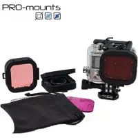 Pro-Mounts Scuba Filter Kit voor alle Hero, 3, 3+, 4 behuizingen & Session!