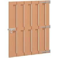 vidaXL Tuinpoort 100 x 112 cm WPC en Aluminium Bruin