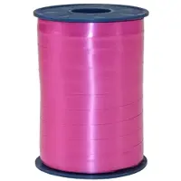 Globos Nordic krullende lint, 250 meter x 10 mm, felroze