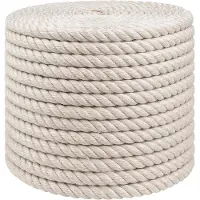 vidaXL Jute Touw 12 mm Wit 100% Tossa jute