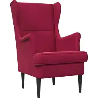 vidaXL Fauteuil Wijnrood Fluweel