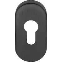 Formani Basics LBY32 cilinderplaatje ovaal - PVD gunmetal