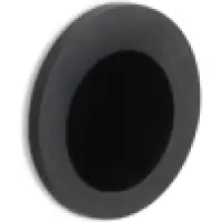 Formani Basics LB29 inbouwkom fingertip kopse kant deur te verlijmen - PVD mat zwart/PVD gunmetal