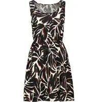 ONLY Jurk 'ONLNOVA' roestrood / zwart / wit
