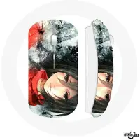 MANIACASE Draadloze Muis - Mikasa Ackerman - Attack on Titan - USB Wifi - Compatibel met Mac en PC - Wit