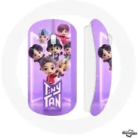 MANIACASE Draadloze Muis - - BTS TinyTAN - Paarse Kleur - Optisch - Inclusief USB Wifi