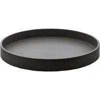 Mojoo Matt gelakt decoratief dienblad Ø30x4 cm Black