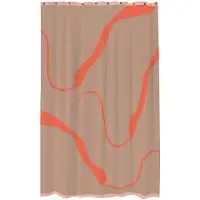 Mette Ditmer Nova Arte douchegordijn 150x200 cm Latte-orange