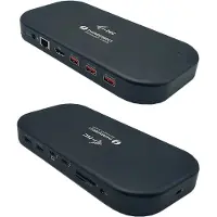I-Tec THUNDERBOLT 3-USB-C DUAL 4K DOCKINGSTATION + USB-C NAAR DISPLAYPO