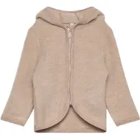 Huttelihut Cardigan - Wollfleece - Camel Melange m. Ohren - - 2 Jahre (92) - Cardigans
