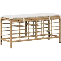 vidaXL Tuinset, 3 stuks, natuurlijke kleur en wit
