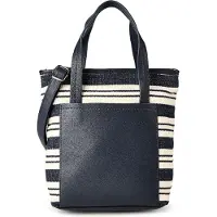 Tom Tailor Shopper 'Elodie' beige / blauw