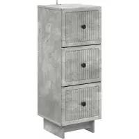 vidaXL Ladekast Betongrijs 33 x 34,5 x 90 cm Bewerkt hout