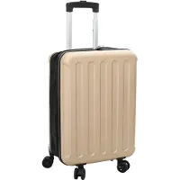 vidaXL Koffer met slot, champagnekleurig, 34 x 23 x 55,5 cm, ABS-kunststof
