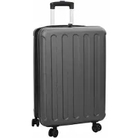 vidaXL Koffer met slot, donkergrijs, 43 x 27 x 66 cm, ABS-kunststof