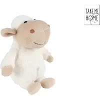 Merkloos Take Me Home Schaap Pluche Zittend 22cm Wit wit Pluche Knuffel
