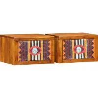 vidaXL Nachtkastje 2 st Bruin 35 x 30 x 22 cm