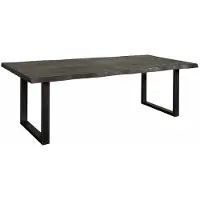 Tower Living Ultimo Live-edge dining table 160x90 - top 5 (Zwart, 160x90x78cm)