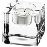 Orrefors Ice cube waxinelichtjeshouder 70 mm Transparant