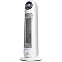 Cecotec Ready Warm 10100 Smart, keramische elektrische ruimteverwarmer, geschikt voor binnen gebruik, ideaal voor gangen, wit, met LED-verlichting