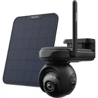 Reolink Altas PT Ultra+ zonnepaneel, 4K 8MP WiFi 6 accucamera, 360° pan-tilt, automatische tracking, ColorX notificaties, 10 seconden vooropname, zwart