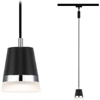 Paulmann Cone 230V-railsysteem lamp, Hanglamp URail GU10 10 W Zwart (mat)