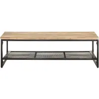 vidaXL Salontafel 110x60x35 cm massief mangohout