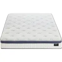 Vente-unique Matras 140 x 190 cm hybride 7-zone pocketvering en traagschuim dikte 25 cm - MALAO van PALACIO L 190 cm x H 25 cm x D 140 cm