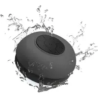 Aura Douche Speaker - Badkamer Speaker - Douche Speaker Bluetooth - Zwart - 4cm x 5cm x 3cm