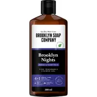 Brooklyn Soap Company - 4in1 Showergel Brooklyn Nights - Amber & Sweet Musk | 1x 300ml - Douchegel - Een moderne interpretatie van mannelijke sensualiteit