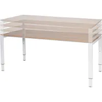 Schaffenburg Verstelbaar Bureau - Domino 180x80 robson - zwart frame