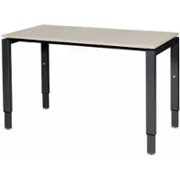 Schaffenburg Verstelbaar Bureau - Domino 120x60 Eiken - zwart frame