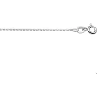 The Jewelry Collection Zilveren Collier anker gediamanteerd 1 1018796 45 cm