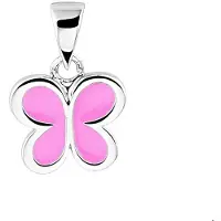 The Jewelry Collection Zilver Gerhodineerde Hanger vlinder 1329218