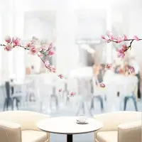 Crearreda – Raamsticker – Deursticker – Magnolia Bloem – Roze