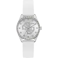 GUESS Analoog horloge ' AVA ' zilver / wit
