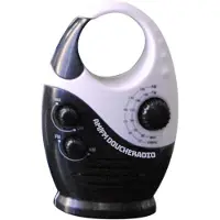 Aura Douche Radio - Radio - Douche Speaker - Zwart - 14cm x 9cm x 6cm