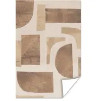 PosterMonkey Poster Vormen - Abstract - Puzzel - Hout - 120x180 cm XXL