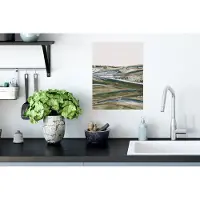 PosterMonkey Poster Abstract - Heuvels - Natuur - Groen- Kunst - 30x40 cm