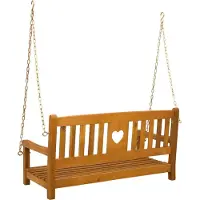 vidaXL Tuin Schommelbank 2 -Seater 110 x 56 x 58 cm Naturel