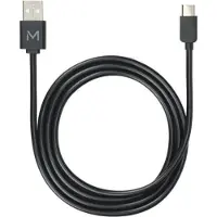Mobilis 001278 - 1 m - USB A - USB C/Lightning - Schwarz