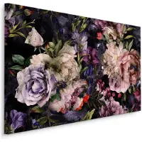 Karo-art Schilderij - Verzameling van prachtige rozen, premium print, eyecatcher