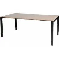 Schaffenburg Vergadertafel Domino - 180x100 Havana Kersen - zwart frame